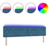 LED galvūgalis su LED juostelėmis Tamsiai mėlyna 200 cm Aksomas
