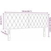 LED galvūgalis su LED juostelėmis Tamsiai žalia 144 cm Aksomas