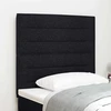 LED galvūgalis su LED juostelėmis Juodas 90 cm audinys
