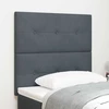 LED galvūgalis su LED juostelėmis Pilka 90 cm Aksomas