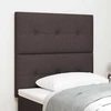 LED galvūgalis su LED juostelėmis Tamsiai rudas 90 cm audinys