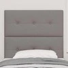 LED galvūgalis su LED juostelėmis Taupe 80 cm audinys