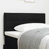 LED galvūgalis su LED juostelėmis Juodas 90 cm audinys