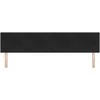LED galvūgalis su LED juostelėmis Juodas 200 cm Aksomas