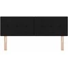 LED galvūgalis su LED juostelėmis Juodas 144 cm audinys