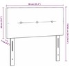 LED galvūgalis su LED juostelėmis Kreminė 90 cm audinys