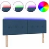 LED galvūgalis su LED juostelėmis Mėlyna 144 cm audinys