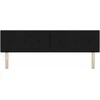 LED galvūgalis su LED juostelėmis Juodas 180 cm audinys