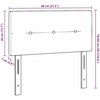 LED galvūgalis su LED juostelėmis Šviesiai pilka 80 cm Aksomas