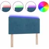 LED galvūgalis su LED juostelėmis Mėlyna 100 cm Aksomas
