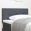 LED galvūgalis su LED juostelėmis Pilka 100 cm Aksomas