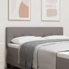 LED galvūgalis su LED juostelėmis Taupe 144 cm audinys