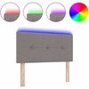LED galvūgalis Taupe audinys