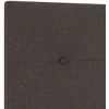 LED galvūgalis su LED juostelėmis Tamsiai rudas 160 cm audinys
