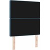 LED galvūgalis su LED juostelėmis Tamsiai mėlyna 80 cm Aksomas