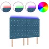 LED galvūgalis su LED juostelėmis Tamsiai mėlyna 160 cm Aksomas