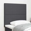 LED galvūgalis Tamsiai pilka 100 cm Kordūrinis audinys