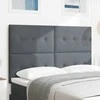 LED galvūgalis su LED juostelėmis Pilka 144 cm Aksomas