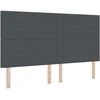 LED galvūgalis Tamsiai pilka 180 cm Kordūrinis audinys