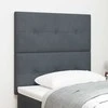 LED galvūgalis su LED juostelėmis Pilka 90 cm Aksomas