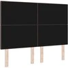 LED galvūgalis su LED juostelėmis Tamsiai rudas 144 cm audinys