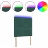 LED galvūgalis su LED juostelėmis Žalia 100 cm Aksomas
