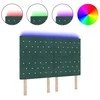 LED galvūgalis su LED juostelėmis Tamsiai žalia 144 cm Aksomas