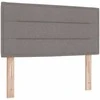 LED galvūgalis su LED juostelėmis Taupe 90 cm audinys