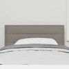 LED galvūgalis su LED juostelėmis Taupe 90 cm audinys