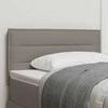 LED galvūgalis su LED juostelėmis Taupe 90 cm audinys