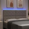 LED galvūgalis Taupe audinys