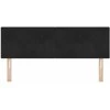 LED galvūgalis su LED juostelėmis Juodas 144 cm Aksomas