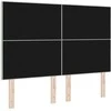 LED galvūgalis su LED juostelėmis Šviesiai pilka 160 cm Aksomas