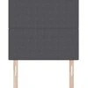 LED galvūgalis Tamsiai pilka 80 cm Kordūrinis audinys
