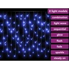 LED girlianda varvekliai, 10m, 400 mėlynų LED, 8 funkcijos