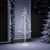 LED girliandų Kalėdų eglutė Balta 18 x 18 x 150 cm Plienas