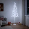 LED girliandų Kalėdų eglutė Balta 18 x 18 x 150 cm Plienas