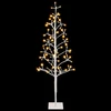LED girliandų Kalėdų eglutė Balta 18 x 18 x 120 cm Plienas