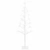 LED girliandų Kalėdų eglutė Balta 18 x 18 x 120 cm Plienas