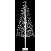 LED girliandų Kalėdų eglutė Balta 180 cm Plienas 196 LED