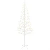 LED girliandų Kalėdų eglutė Balta 210 cm Plienas 228 LED