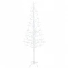 LED girliandų Kalėdų eglutė Balta 47 x 210 cm Plienas 228 LED