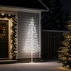LED girliandų Kalėdų eglutė Balta 47 x 240 cm Plienas 268 LED