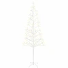 LED girliandų Kalėdų eglutė Balta 47 x 240 cm Plienas 268 LED