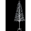 LED girliandų Kalėdų eglutė Balta 47 x 240 cm Plienas 268 LED