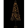LED girliandų Kalėdų eglutė Juoda 150 cm Plienas 164 LED