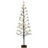 LED girliandų Kalėdų eglutė Juoda 150 cm Plienas 164 LED