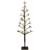 LED girliandų Kalėdų eglutė Juoda 18 x 18 x 120 cm Plienas