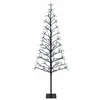LED girliandų Kalėdų eglutė Juoda 180 cm Plienas 196 LED
