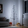LED girliandų Kalėdų eglutė Juoda 180 cm Plienas 196 LED